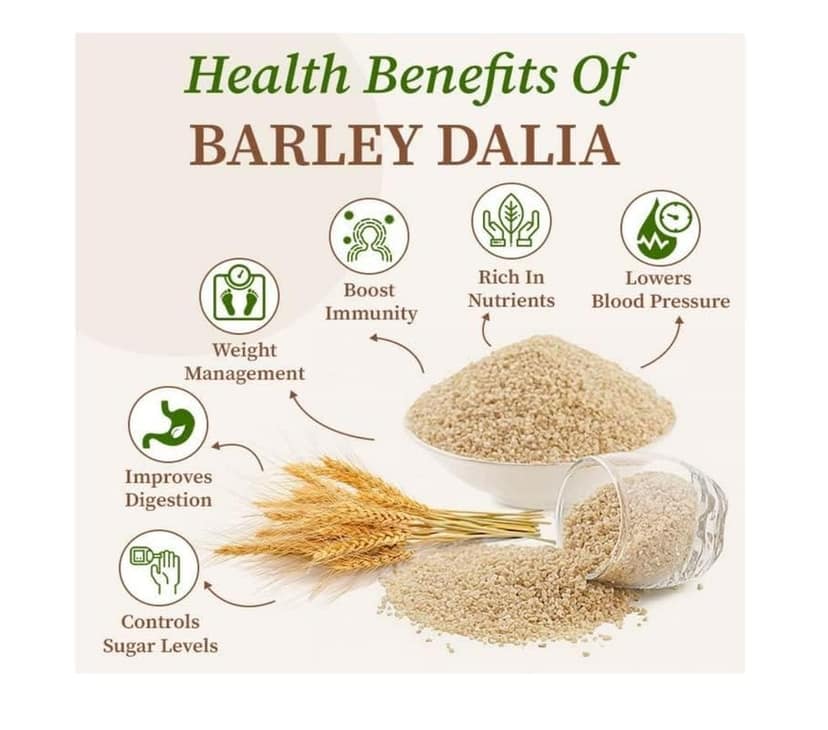 Banaco's Natural Roasted Barley Daliya 350 gm view 6