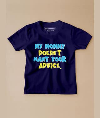 Be Awara Pack of 1 Unisex for Baby Cotton T-Shirt ( Navy )