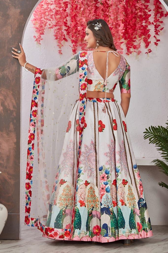 Lehenga Choli Readymade Stitched For Wedding Women Partywear Skirt Ready To Wear view 5