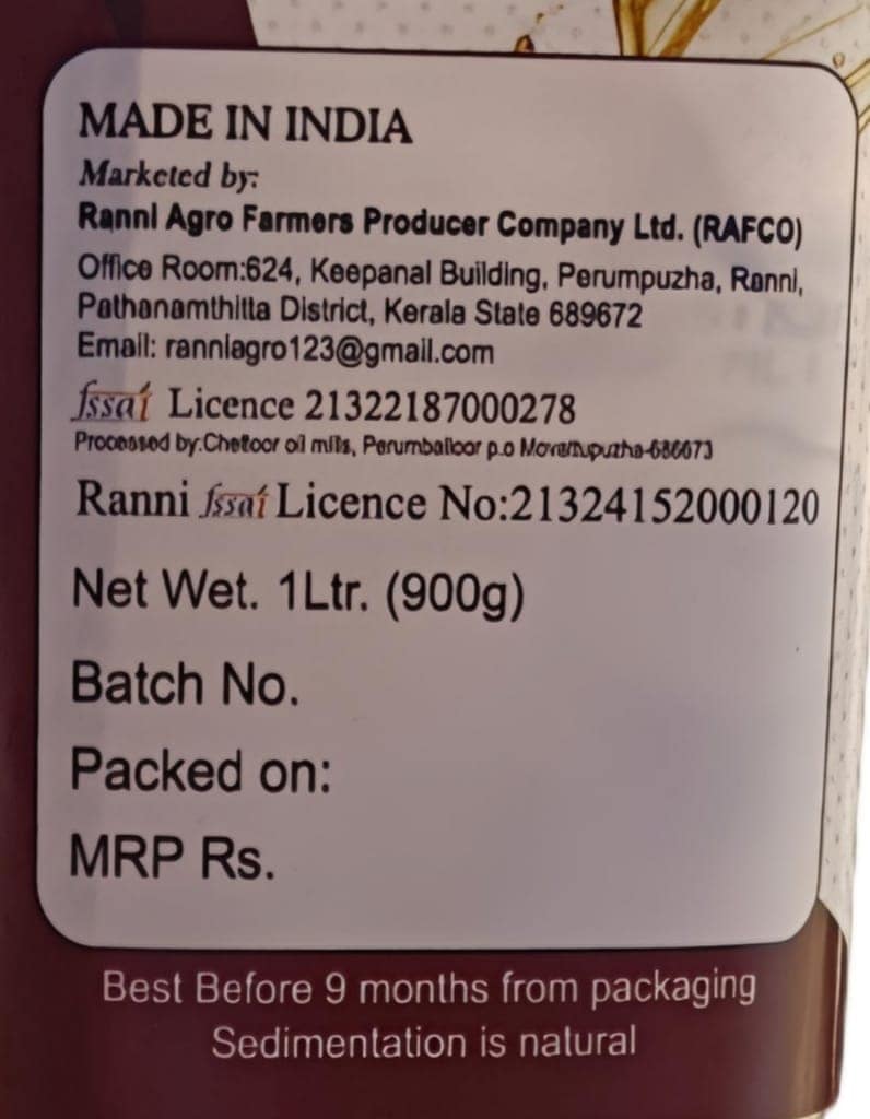 Rafco Coconut Oil view 3
