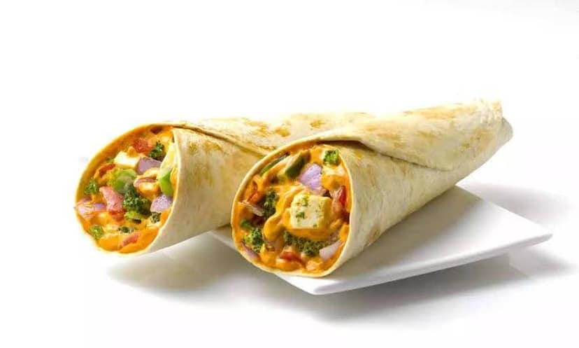 Paneer Tikka Kathi Roll