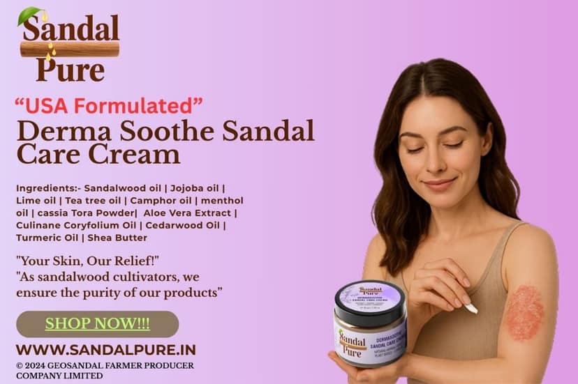 Dermasoothe Sandal Care Cream ( Itching, Eczema & Psoriasis) view 4