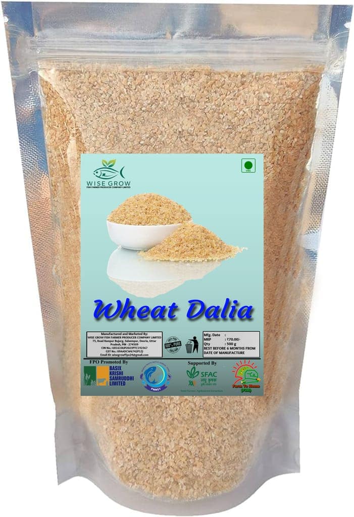 Wise Grow 100% Pure Wheat Dalia, 500g