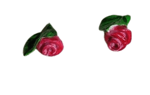 Floral Necklace Set PINK & GREEN view 3