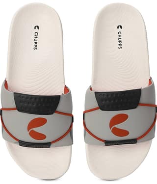 CHUPPS Grey Men's Slide Flip Flop