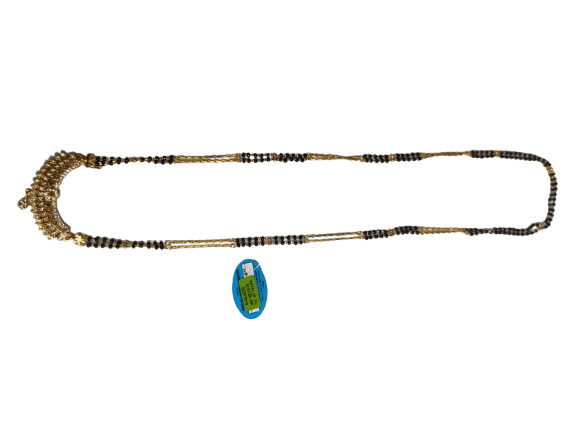 Gold Plated Traditional Marathi Mangalsutra Necklace for Women view 2