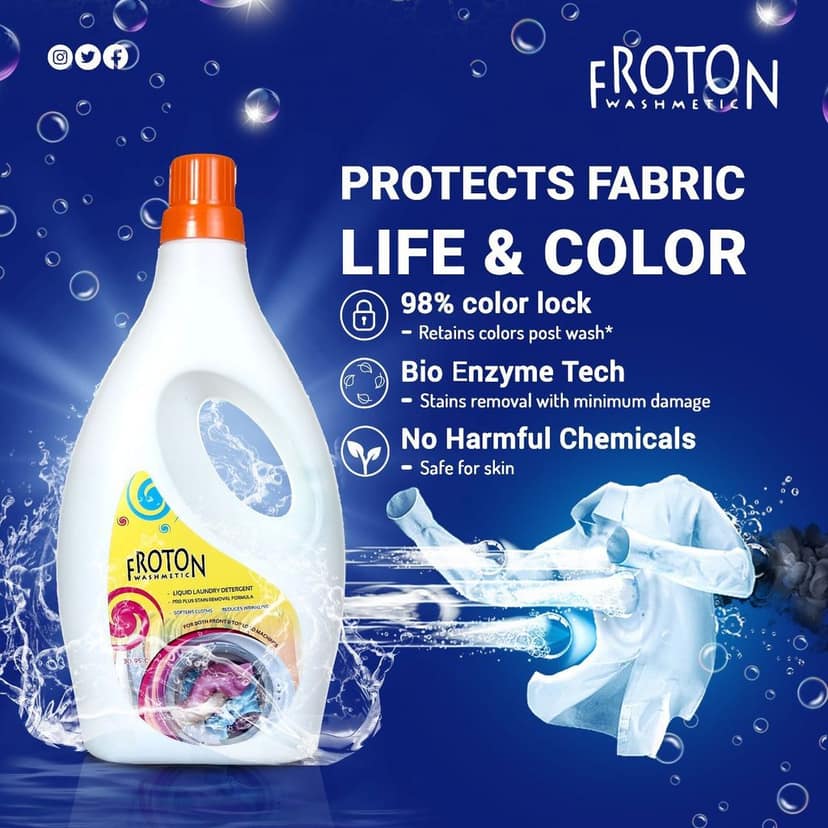 Froton liquid detergent 1000ml view 4