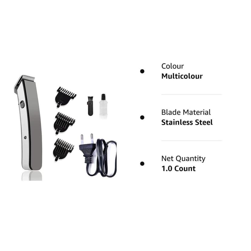 DAYBETTER® Trimmer NS-216 Rechargeable Cordless Men Trimmer Shaver Machine for Beard & Hair Styling For Men (Multi-color), 3 Extra Clips (Black) (Color my be change) TAR-B3 view 3