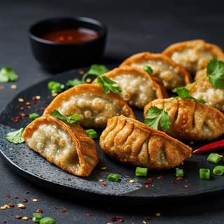 Veg Pan Fried Momos