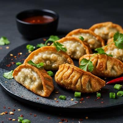 Veg Pan Fried Momos