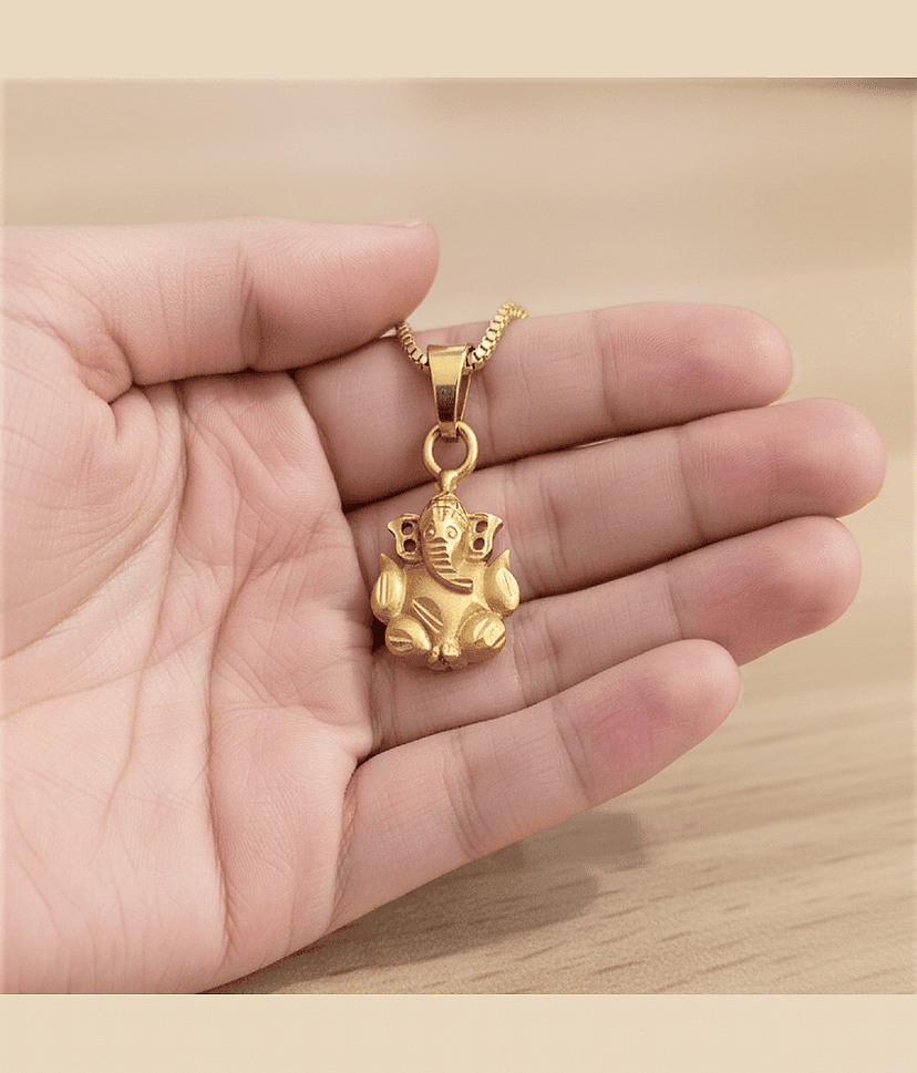 AKLINA Gold Religious Pendant Without Chain ( Pack of 1 ) view 2