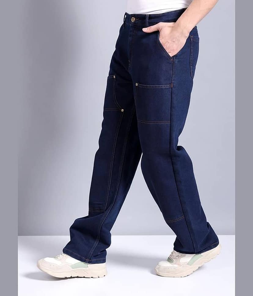 The Indian Garage Co. Basic Men's Jeans - Blue ( Pack of 1 ) view 3