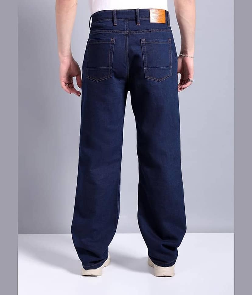 The Indian Garage Co. Basic Men's Jeans - Blue ( Pack of 1 ) view 4