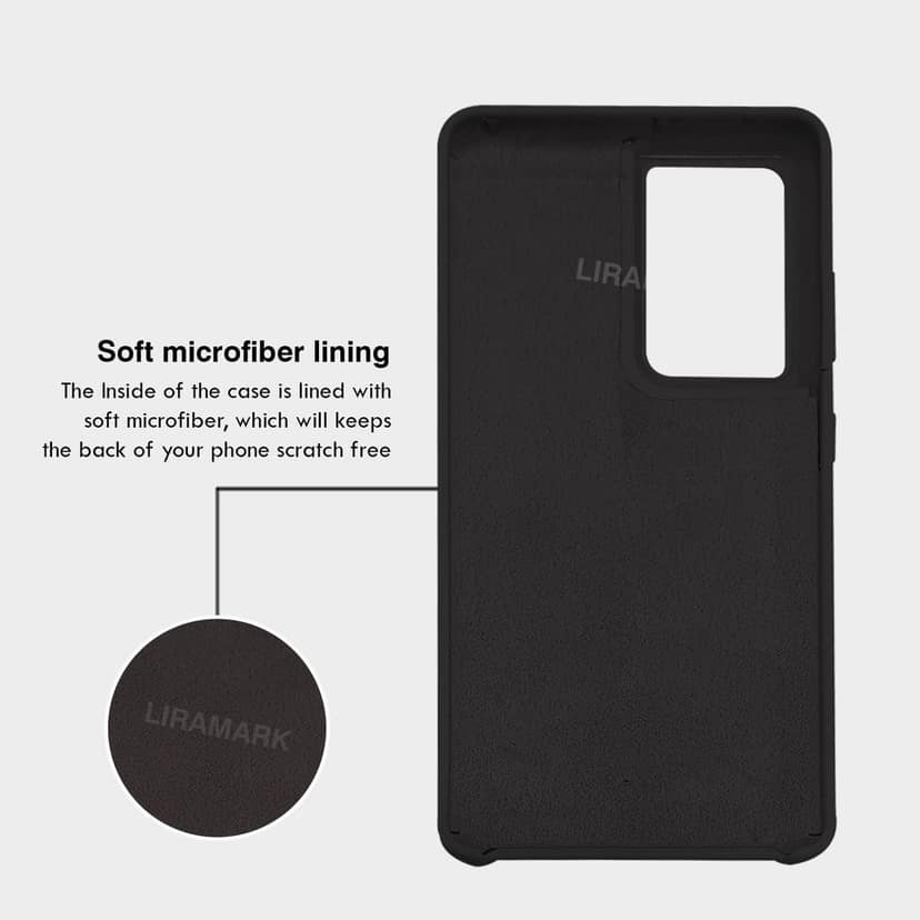 LIRAMARK Liquid Silicone Soft Back Cover Case for Samsung Galaxy S21 Ultra view 4
