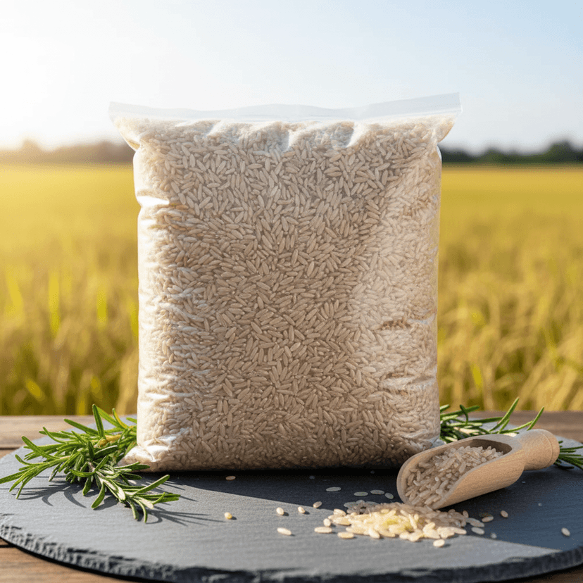 Rice - 1 kg - One transparent plastic pack view 4