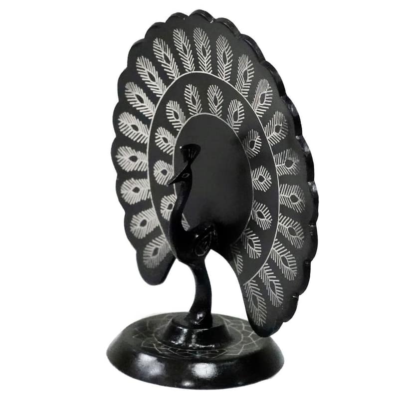 Bidri Work Peacock Tarkashi Work (1SMTDCOKA07749) view 2