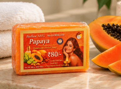 Natural Papaya Soap for Gentle Cleansing and Everyday Skin Care view 3