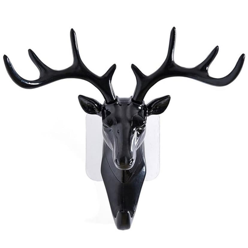 Deer Head Wall Hook – Self-Adhesive & Decorative view 3