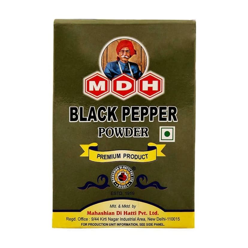 MDH Black Pepper Powder 50 Gms