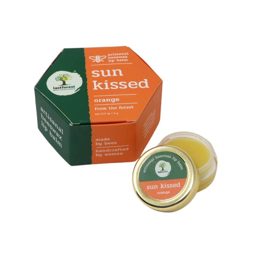 Last Forest Beeswax Natural Lip Balm for Men & Women 5g | Organic & Natural | Non-sticky | 24 Hrs Lip Moisturizer For Dry And Chapped Lips | SPF with Vitamin A | Nourish & Protect (Orange) view 3