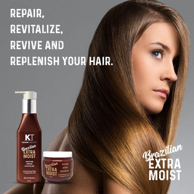 Brazilian Extra Moist Hair Masque | Enriched with Brazilian Nut & Peppermint Oil | Restores & Revitalizes Dry, Damaged Hair | Sulfate-Free, Paraben-Free | 250ml view 4