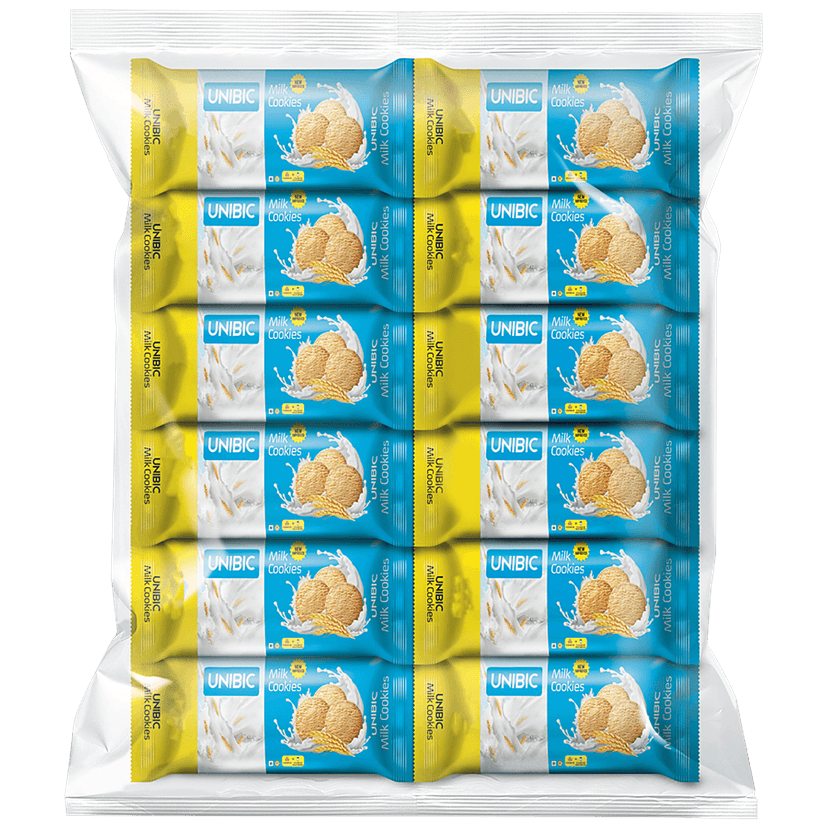 Unibic Milk Cookies, 60 G (Pack Of 12)