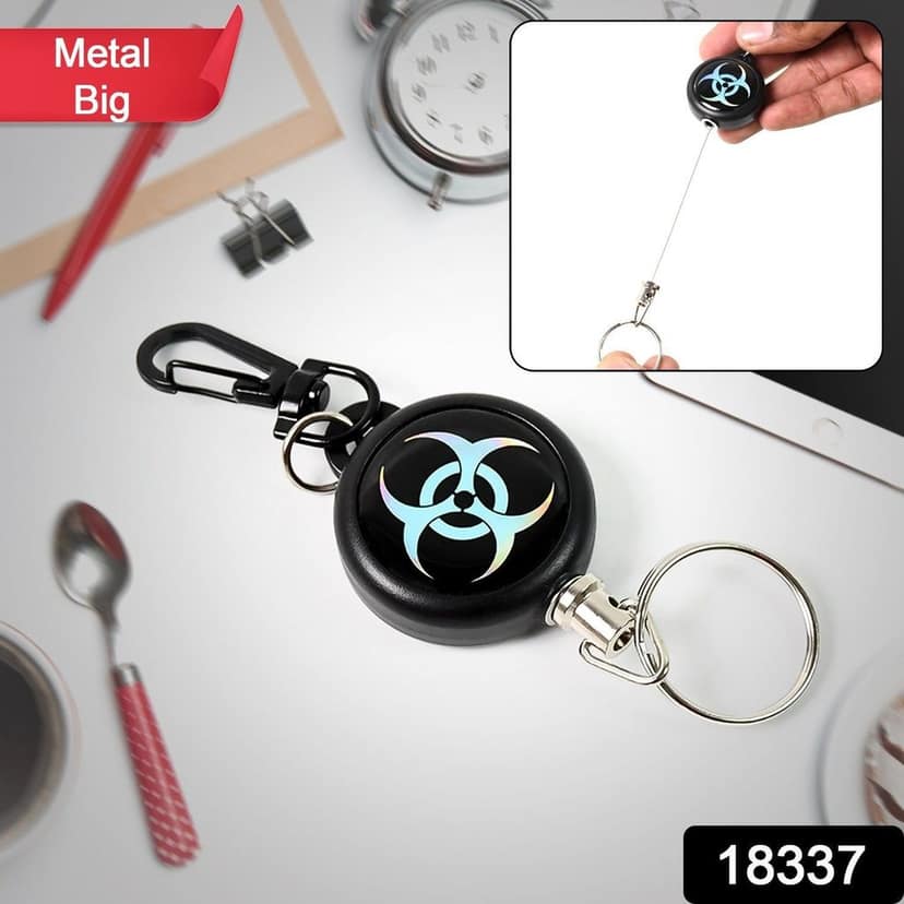 Safety Anti-Lost Retractable Key Chain (1 Pc / Big) view 2