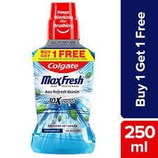 COLGATE PLAX PEPPERMINT FRESH BY 1 GET 1