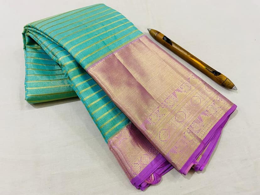 Kanchipuram pure silk sarees view 2