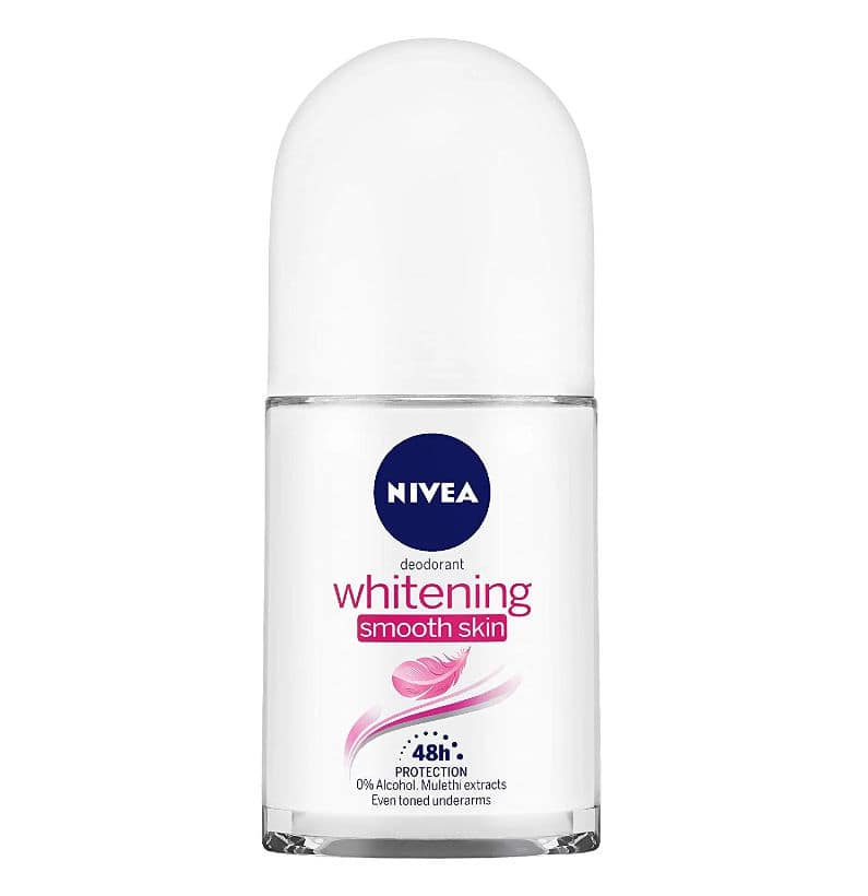 Nivea Whitening Smooth Skin Roll On Deodorant, 25 ml