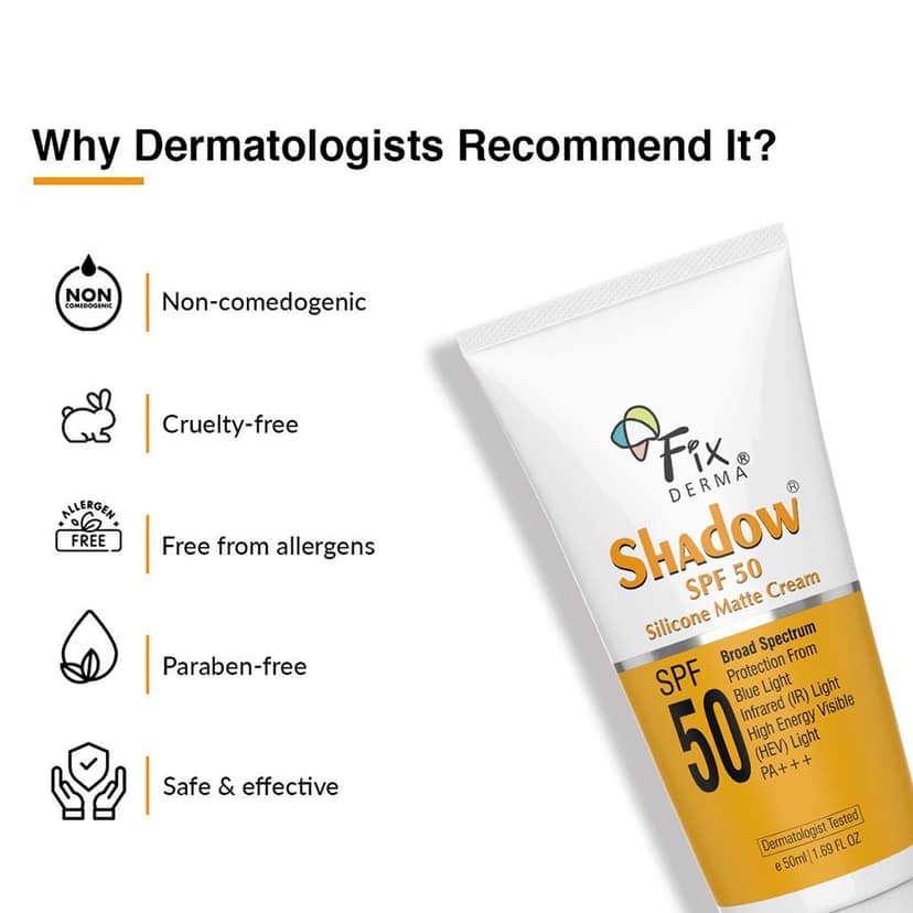 Fixderma Shadow Sunscreen SPF 50 Silicone Matte Cream view 4