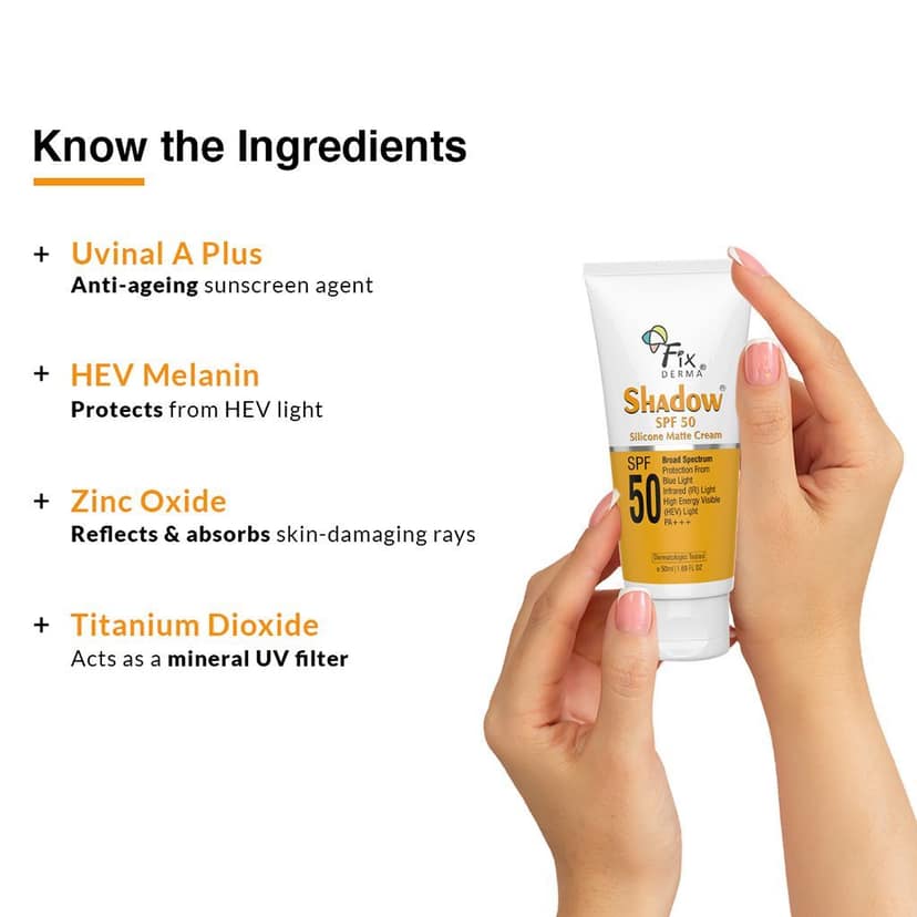 Fixderma Shadow Sunscreen SPF 50 Silicone Matte Cream view 5
