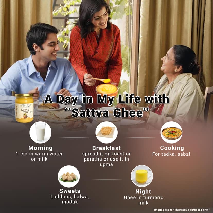SixLeaf Sattva Cow Ghee 100ml view 4