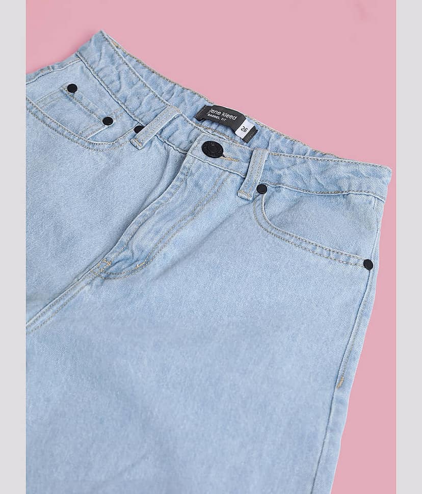 Bene Kleed - Blue Cotton Wide Leg Women's Jeans ( Pack of 1 ) view 6
