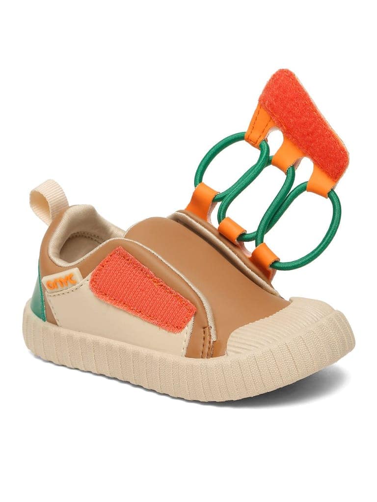 POCO Toddlers' Comfortable & LightWeight Lace-Free Sneakers - Brown (Unisex) view 4