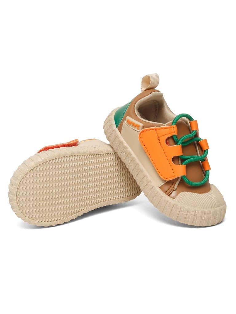 POCO Toddlers' Comfortable & LightWeight Lace-Free Sneakers - Brown (Unisex) view 9