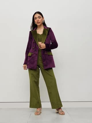 Velvet Elegance Power Suit
