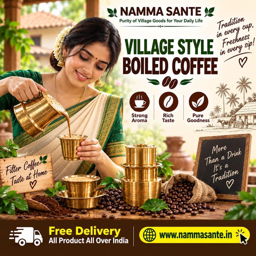 Village Style Boiled Coffee, Karnataka Village Coffee Powder view 2