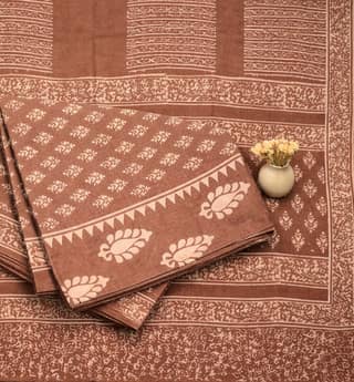 Handcrafted Dabu Print Cotton Dress Material – 3 Piece Set