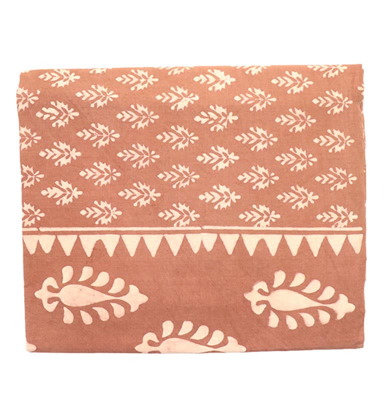 Handcrafted Dabu Print Cotton Dress Material – 3 Piece Set view 2