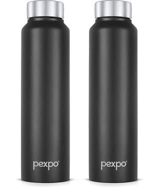 Pexpo Stainless Steel Chromo Green Fridge Water Bottle 750ml mL ( Set of 1 )