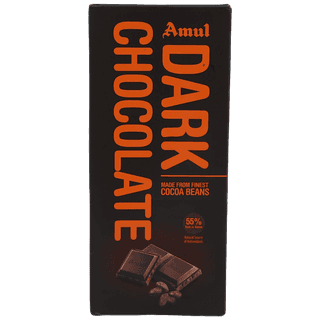 Amul Dark Chocolate- 55% Rich In Cocoa, 150 G Carton