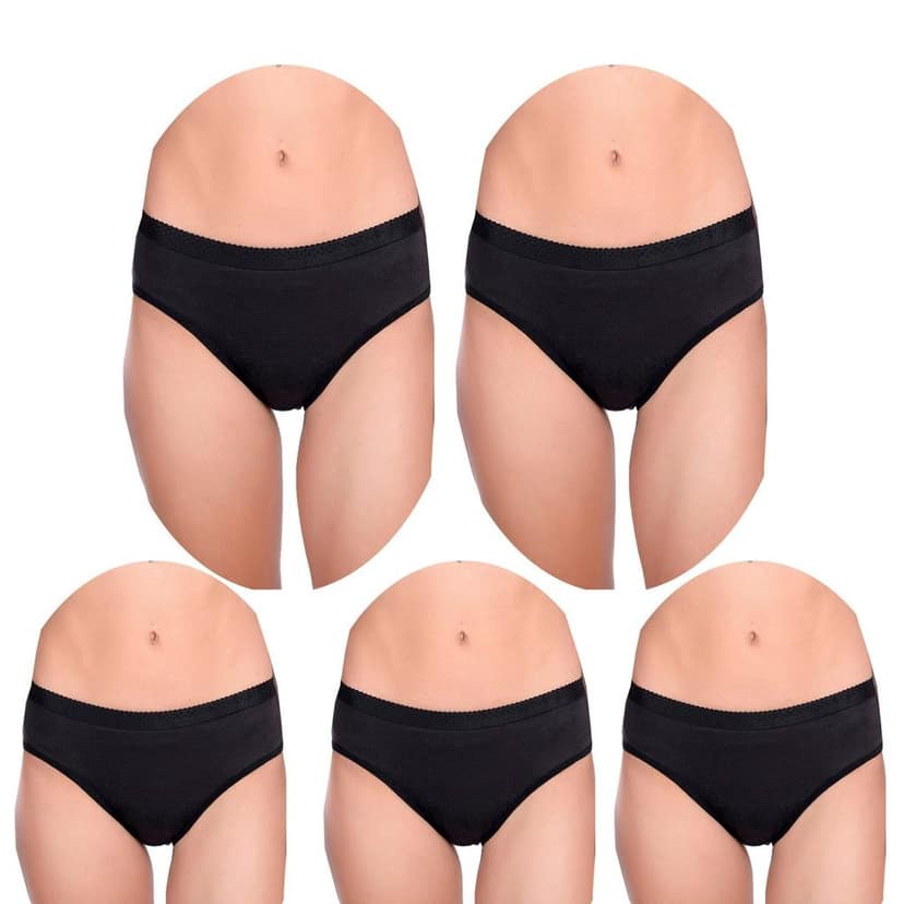 Cotton Full Coverage Hipster Panties Pack 5 view 2