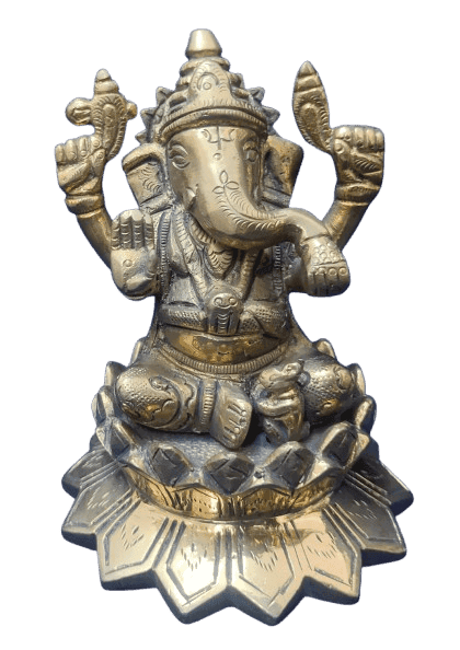 "Brass Statue of Lord Ganesha"