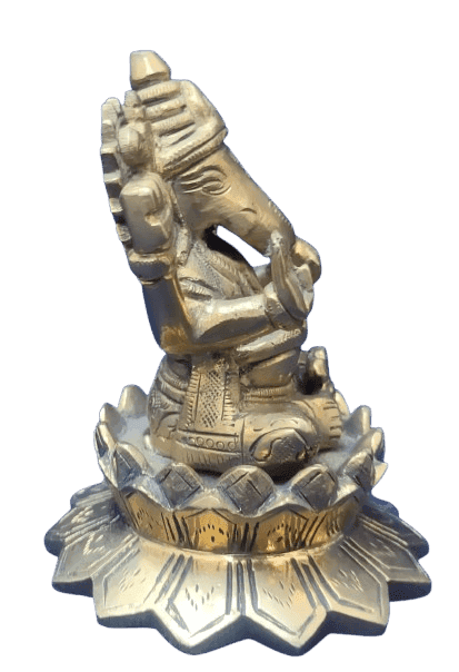 "Brass Statue of Lord Ganesha" view 2