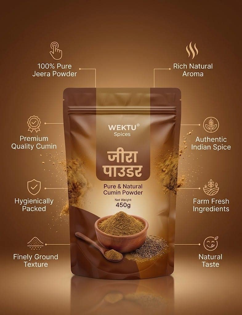 Wektu Spices Pure & Natural Cumin Powder (Jeera Powder). view 4