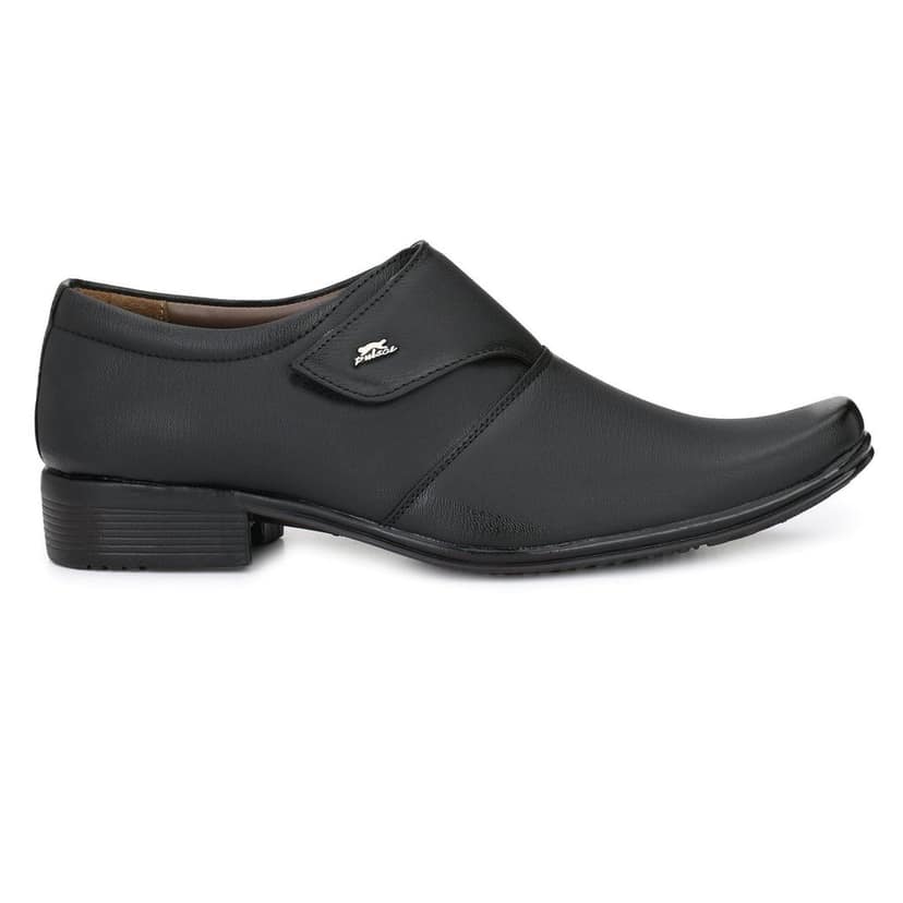 Fashion World Men's Faux Leather Black Formal Shoes (1031)/ Best Office Shoes view 2