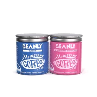 Beanly Instant Coffee Combo Pack of Classic & Strawberry Shortcake