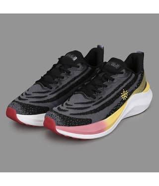 Cult Quasar Black Men's Sports Running Shoes