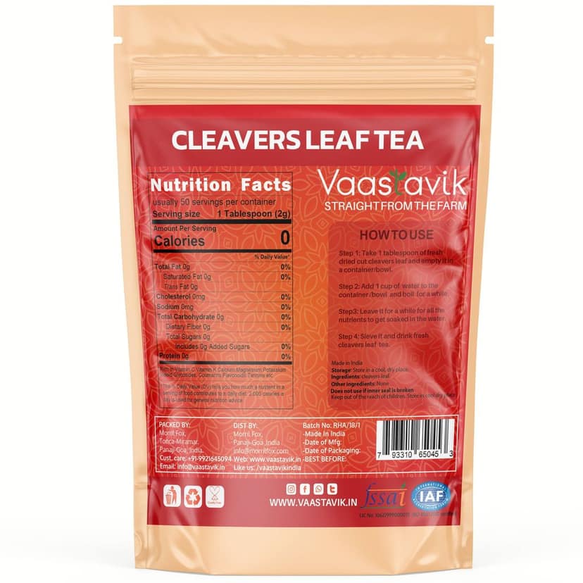 Vaastavik Pure Cleavers Leaf 100gm view 2